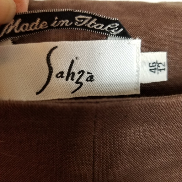 Sahza Vintage Flax Linen Lagenlook Sheath Midi Dress - Picture 10 of 16